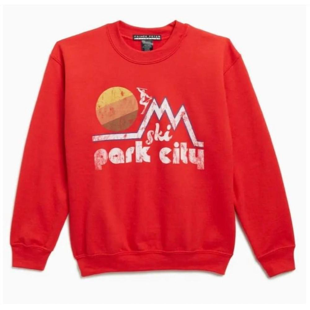 NEW PRINCE PETER women's park city sweatshirt in red - Picture 1 of 2